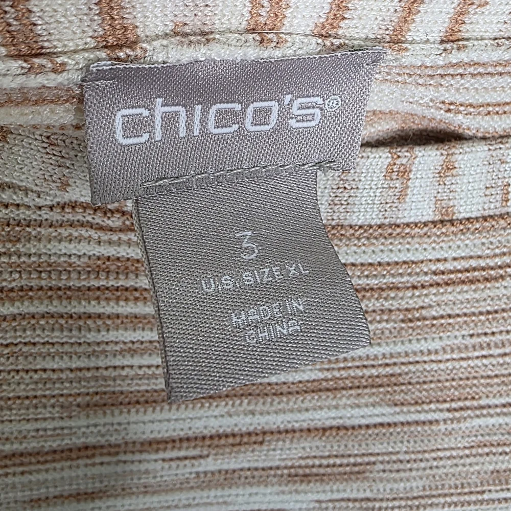 Chico's Space Dyed Bateau Neck Sweater Size 3 / UsXL - Picture 6 of 6